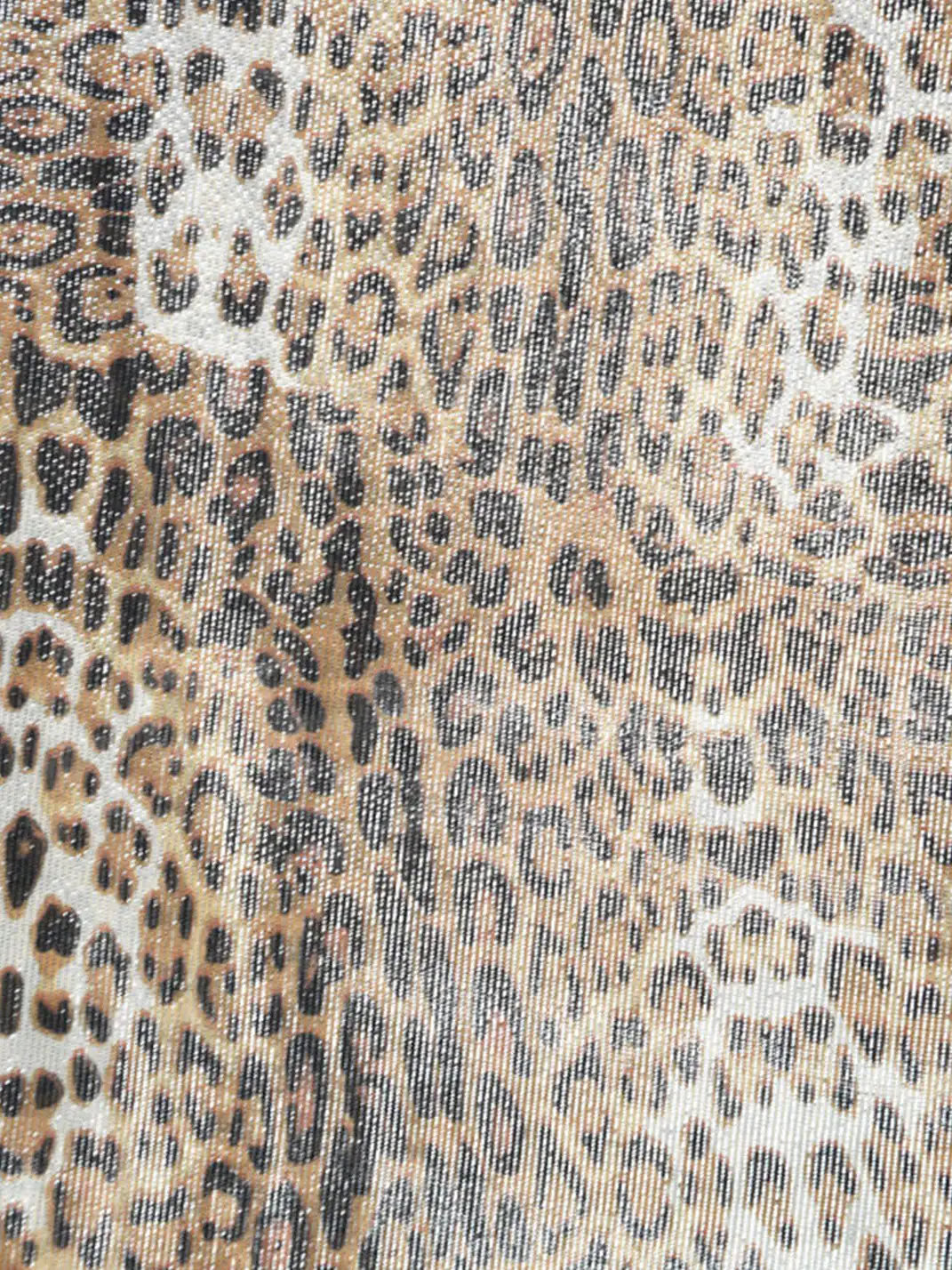 Glee Rainbow | Shiny Leopard Print Silk Punk Scarf