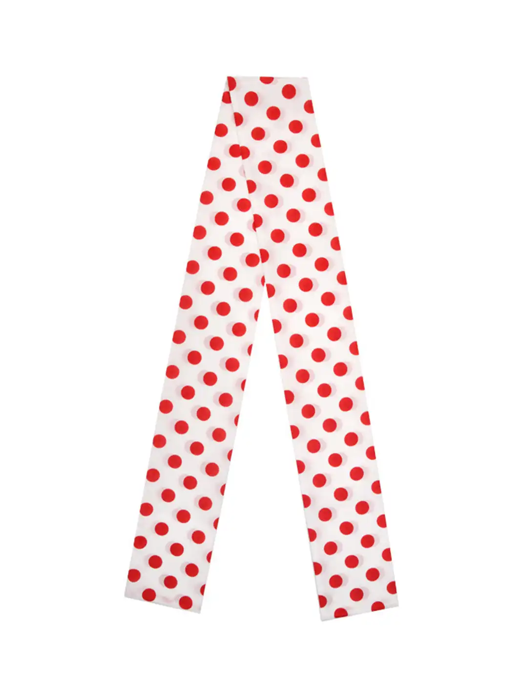 Glee Rainbow | Stylish Red And White Big Polka Dot Scarf