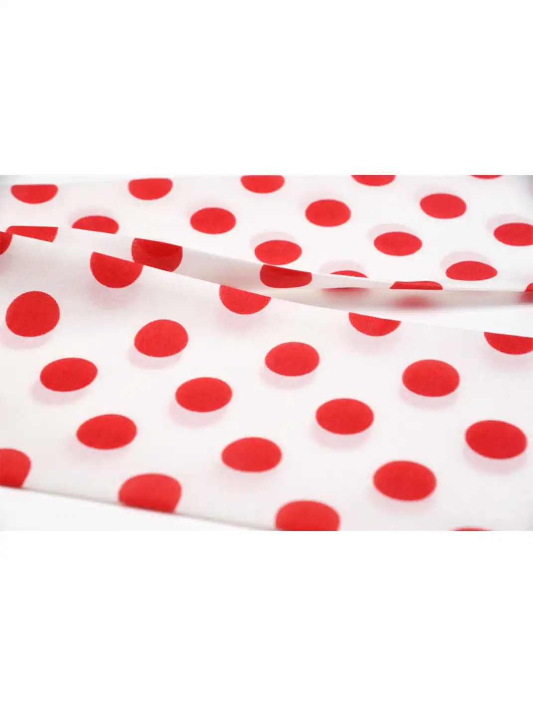 Glee Rainbow | Stylish Red And White Big Polka Dot Scarf