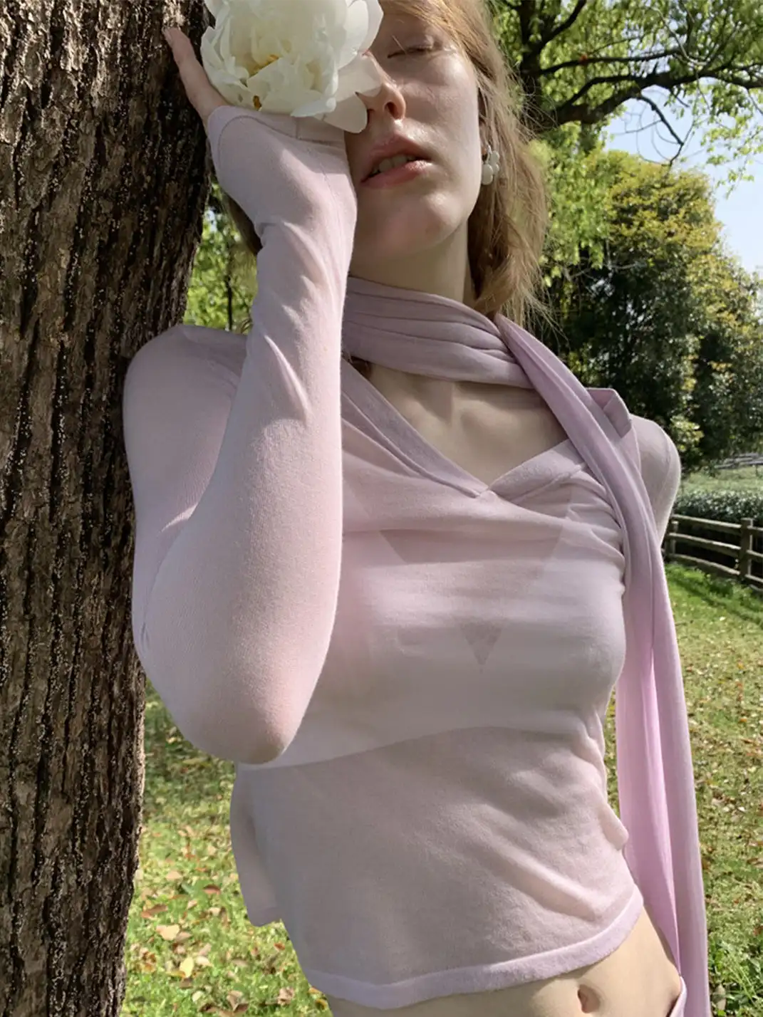 LONSLAN | Ice Silk Matching Long Scarf