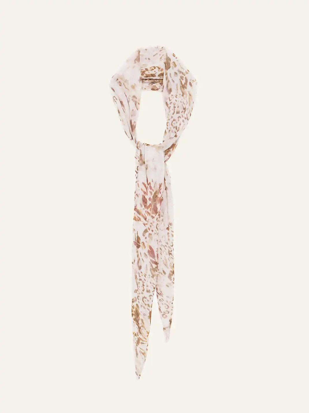 FireladyFur | Wrinkle-Resistant Draped Animal Print Square Scarf