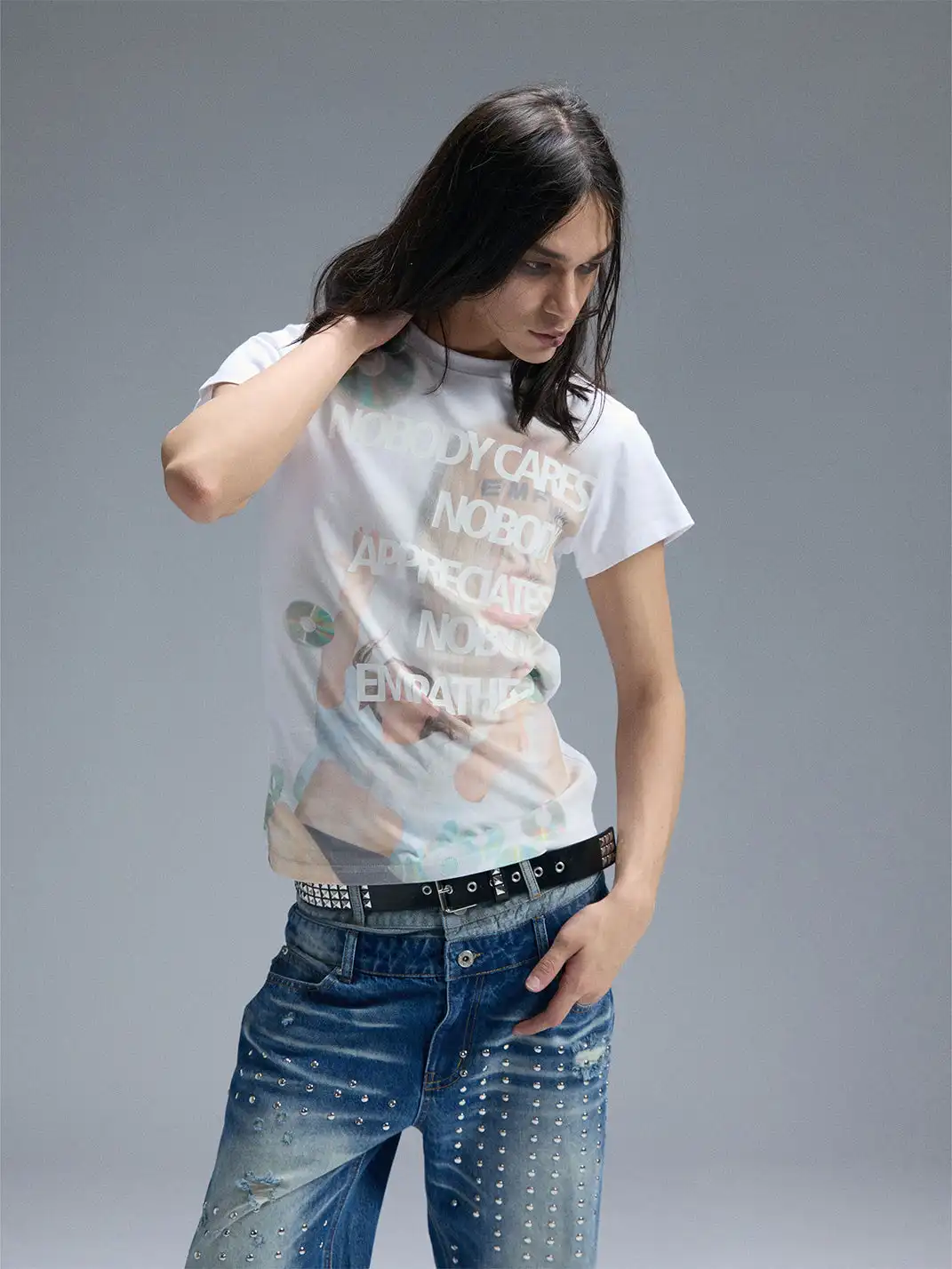 PAIKI | CD Portrait Crew Neck T-Shirt