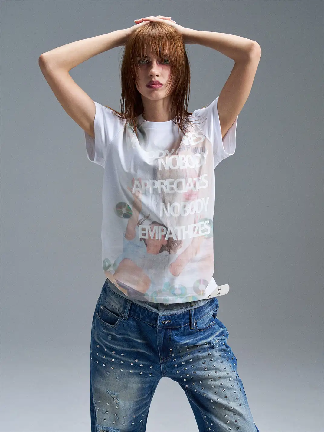 PAIKI | CD Portrait Crew Neck T-Shirt