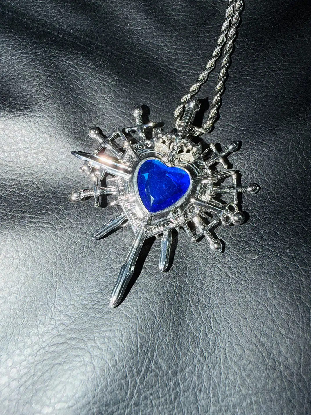 PAIKI | Heart Pink And Blue Double Sided Necklace