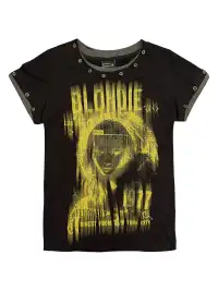 PAIKI | Portrait Gold Hot Stamping Fake Two-Piece T-Shirt