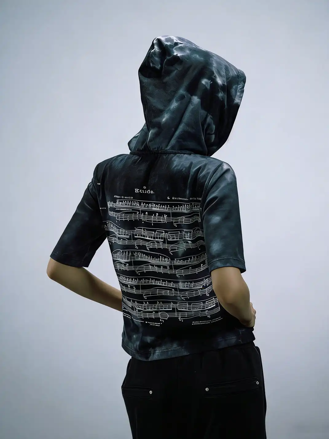 PAIKI | Portrait Hand Tie-Dye Hooded T-Shirt