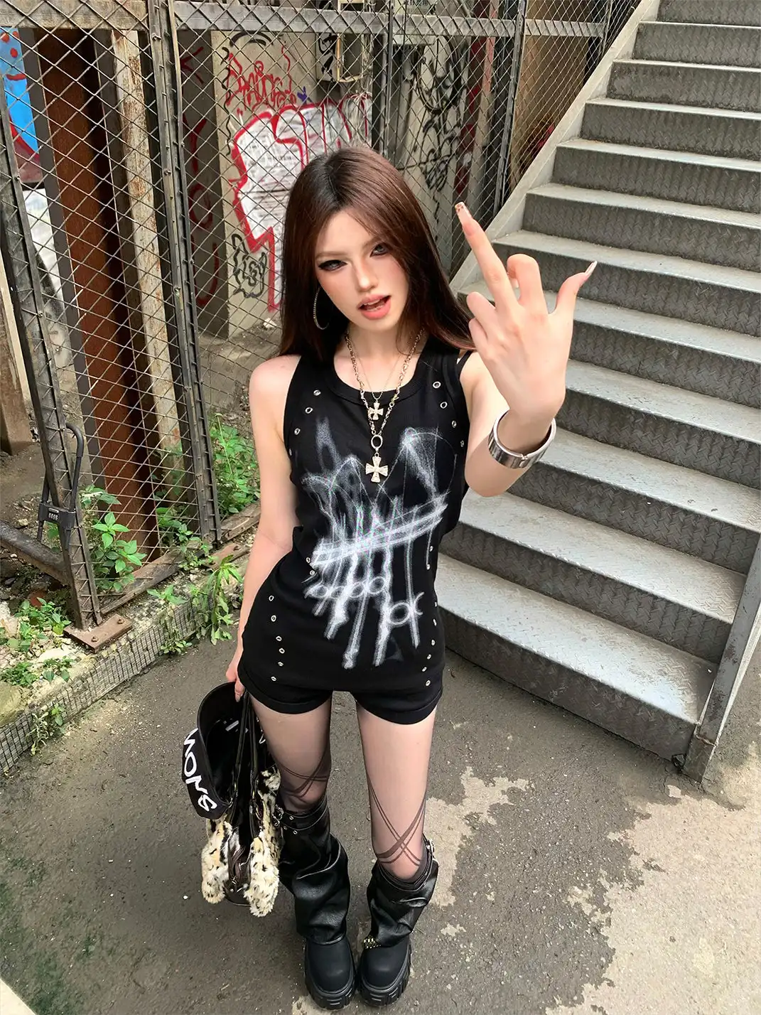 PAIKI | Gate Of Hell Sleeveless Vest