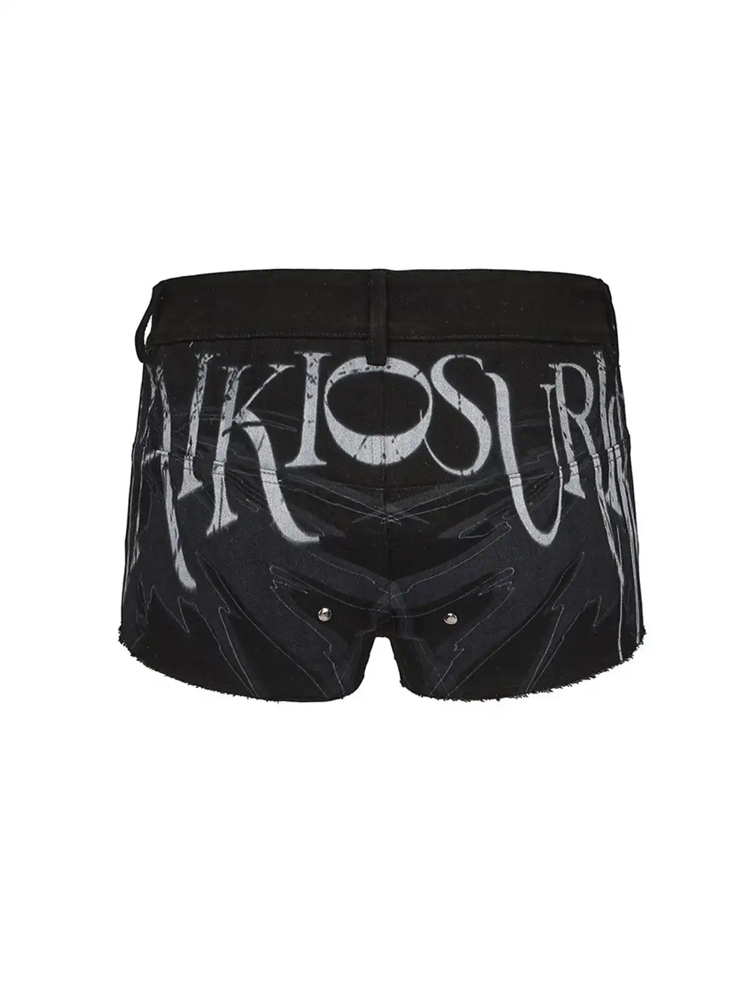 PAIKI | Demon Wings Print Mid-Rise Shorts