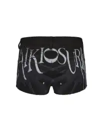 PAIKI | Demon Wings Print Mid-Rise Shorts