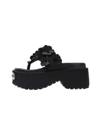 PINJIAHUI | 3D Floral Platform Flip-Flop Sandals