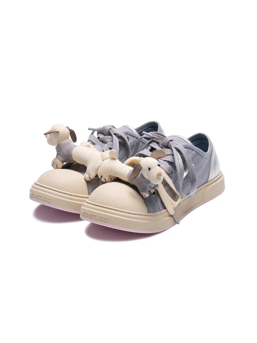 NECYSTUDIO | Puppy Doll Oversized Head Canvas Shoes