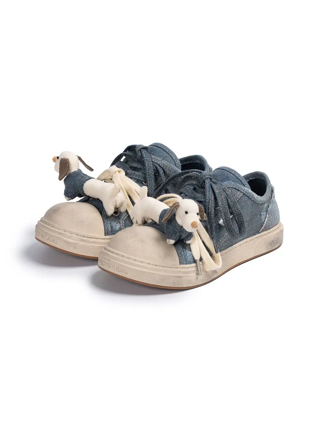 NECYSTUDIO | Puppy Doll Oversized Head Canvas Shoes