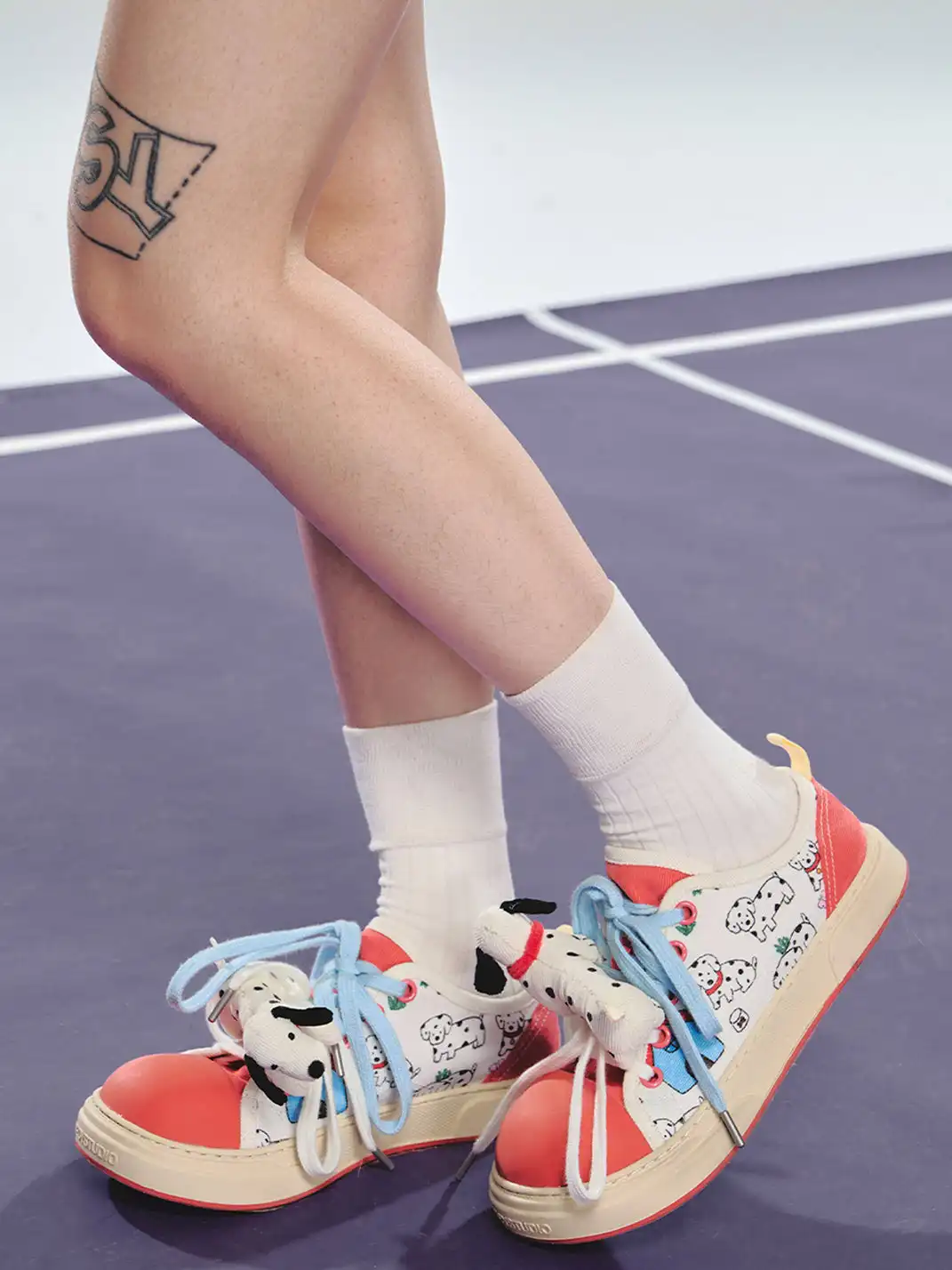 NECYSTUDIO | Puppy Mood Series Oversized Head Canvas Shoes