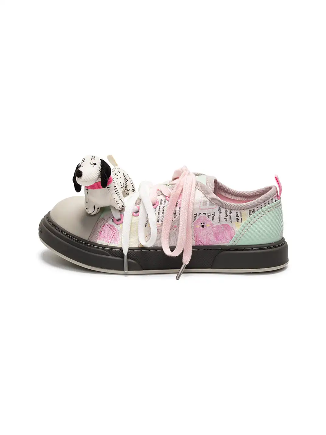 NECYSTUDIO | Puppy Mood Series Oversized Head Canvas Shoes