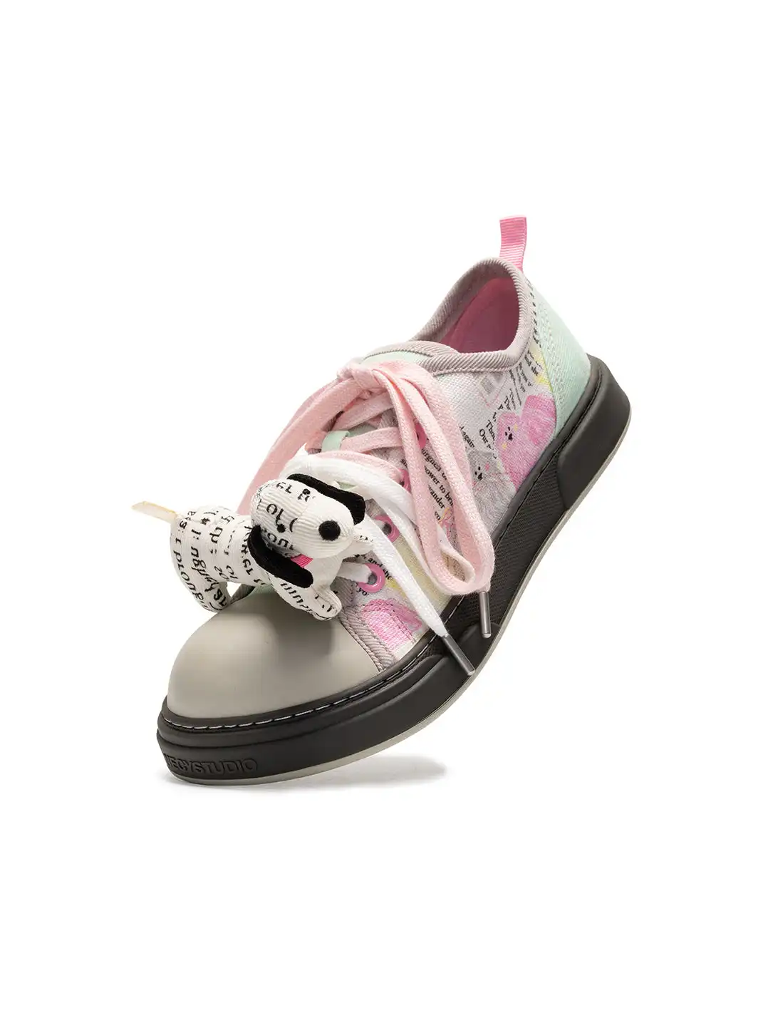 NECYSTUDIO | Puppy Mood Series Oversized Head Canvas Shoes