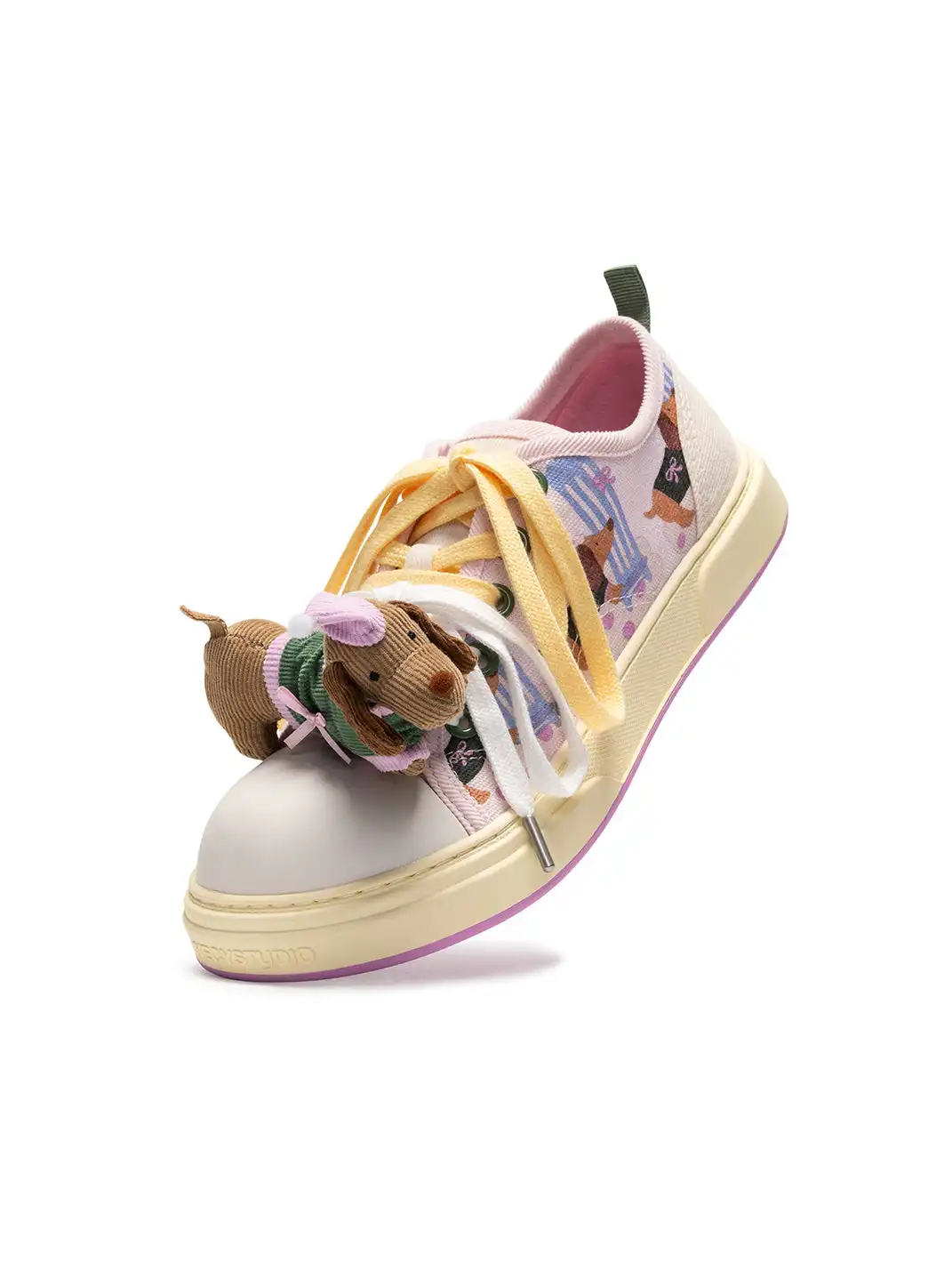NECYSTUDIO | Puppy Mood Series Oversized Head Canvas Shoes