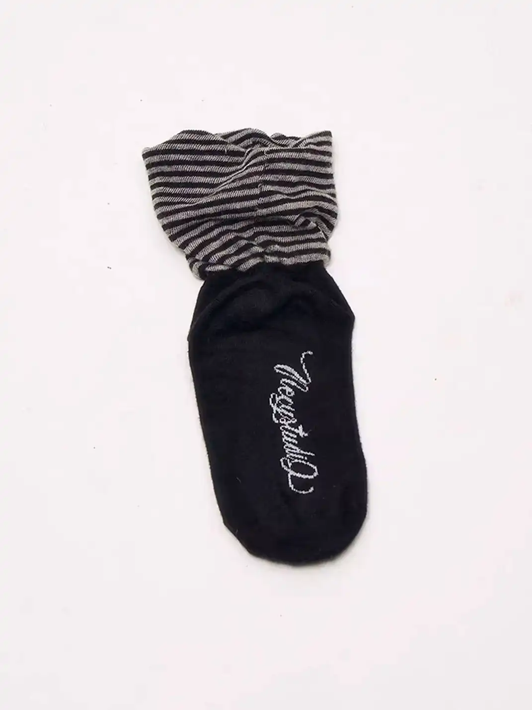 NECYSTUDIO | Polka Dot And Stripe Spliced Socks