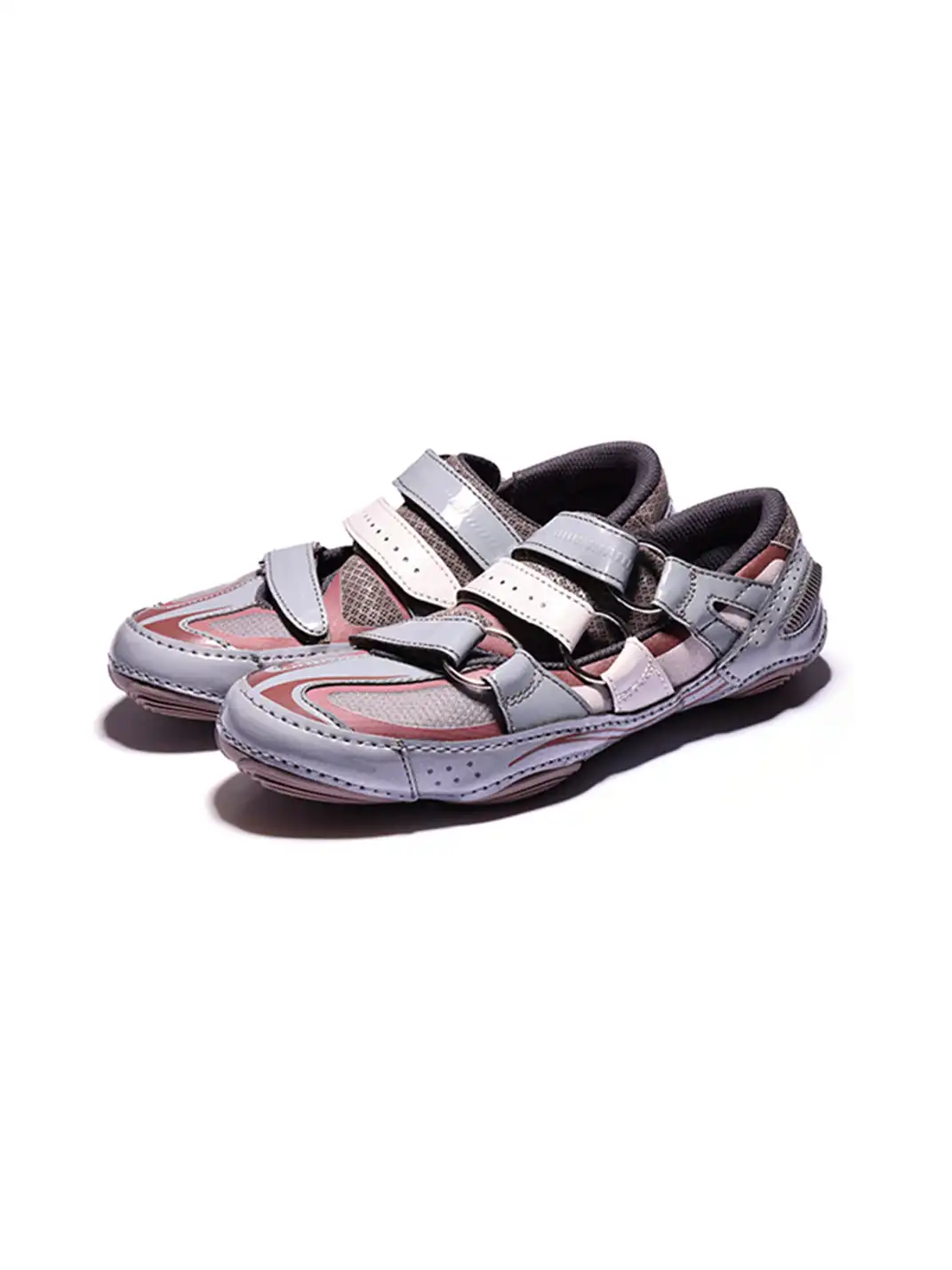 PIU astratto | Hollow Out Functional Flat Shoes-Gray