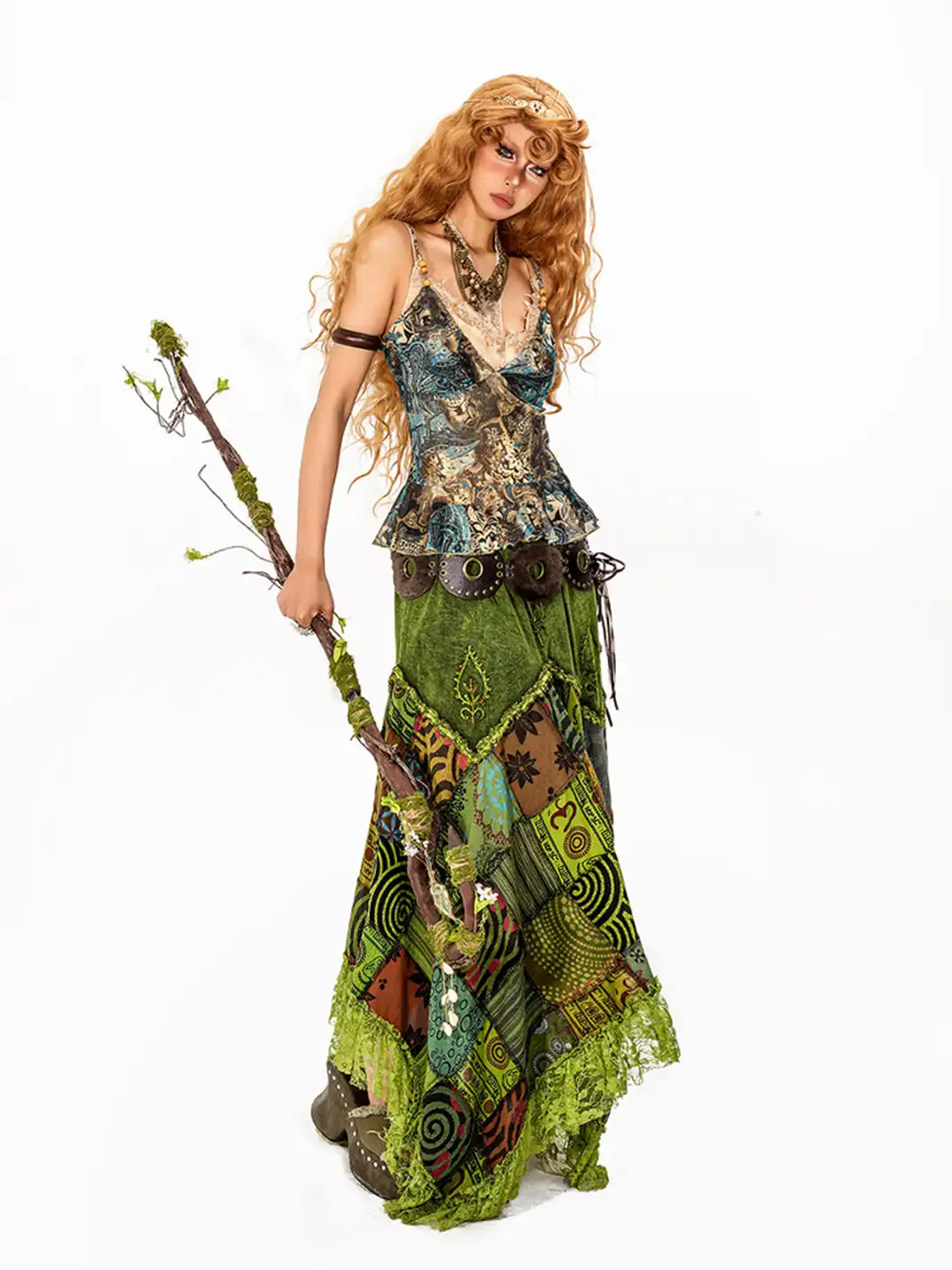 Arielink | Green Mesh Camisole & Lace Bra