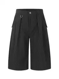 BurnBro | Striped Loose Casual Suit Pants