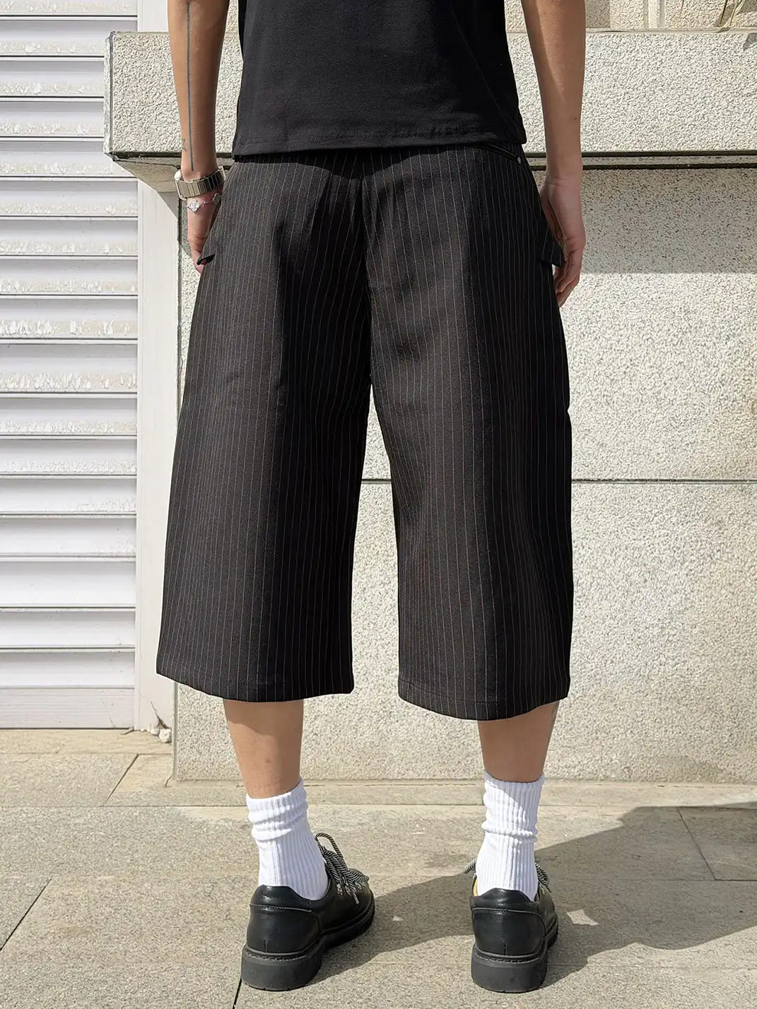 BurnBro | Striped Loose Casual Suit Pants
