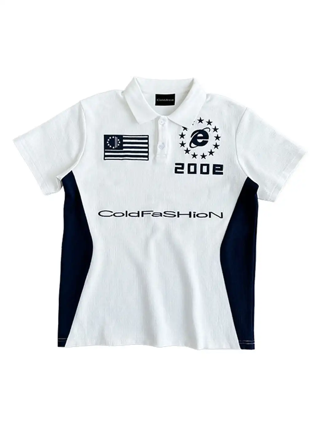ColdAsia | Flag "200E" Embroidered Polo T-Shirt