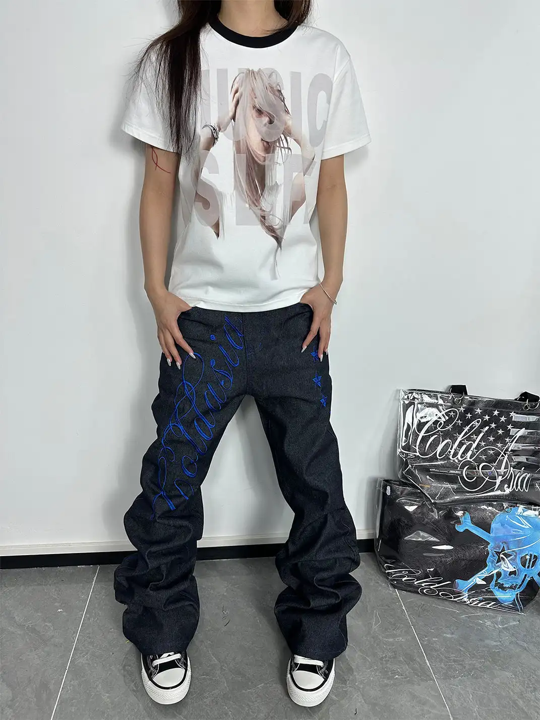 ColdAsia | "MUSIC IS LIFE" Portrait T-Shirt
