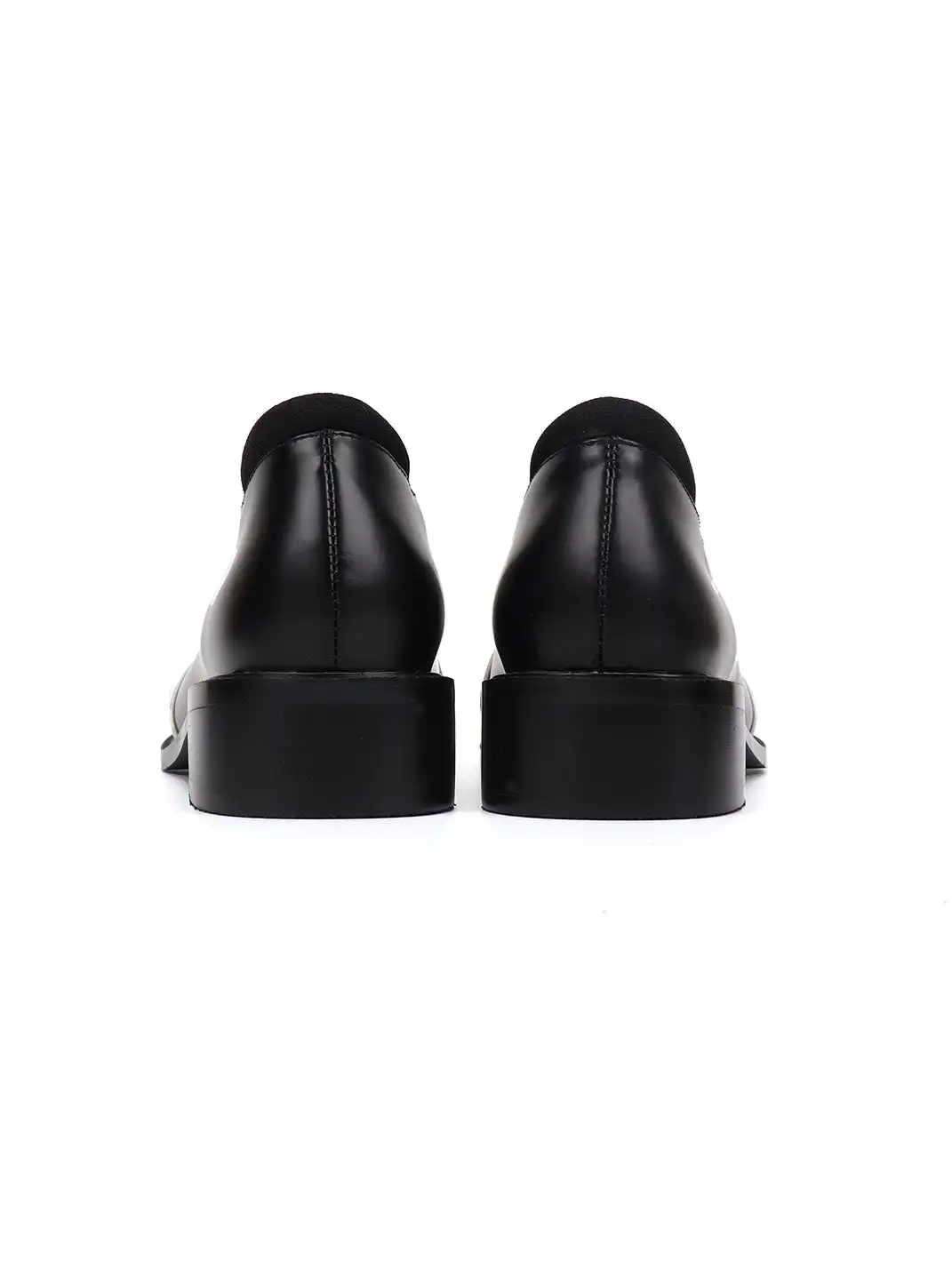 Asthershop | White Butterfly Chunky Heel Round Toe Loafers