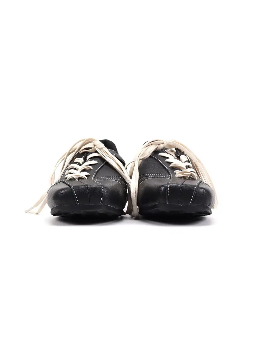 Asthershop | Square Toe Flat Genuine Leather German Trainers