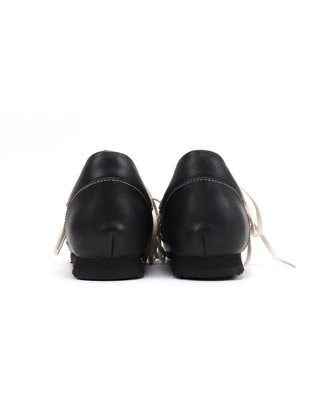 Asthershop | Square Toe Flat Genuine Leather German Trainers