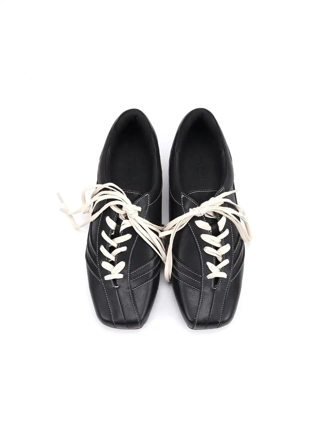 Asthershop | Square Toe Flat Genuine Leather German Trainers