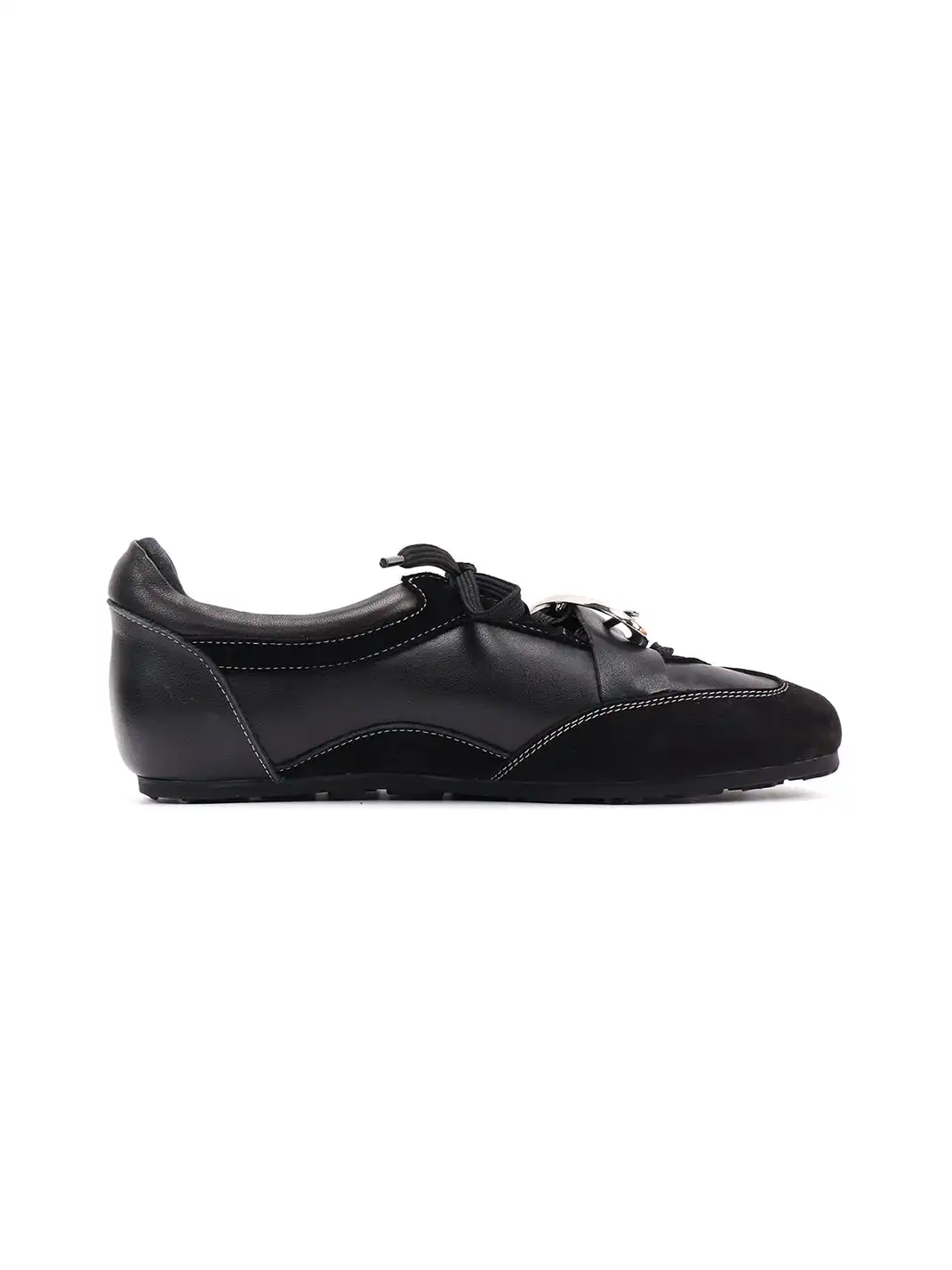 Asthershop | Metal Decor Genuine Leather German Training Shoes