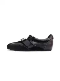 Asthershop | Metal Decor Genuine Leather German Training Shoes