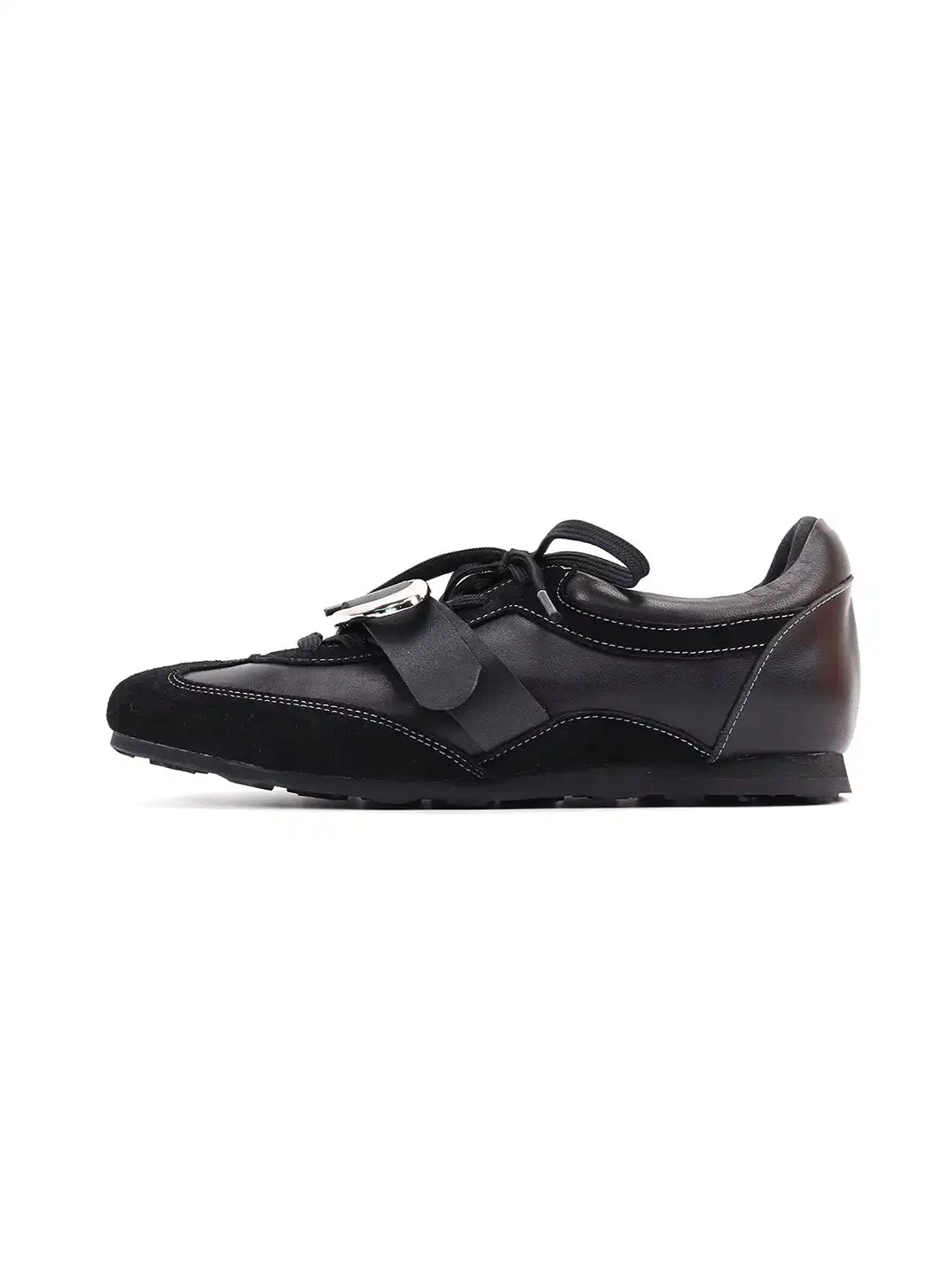Asthershop | Metal Decor Genuine Leather German Training Shoes