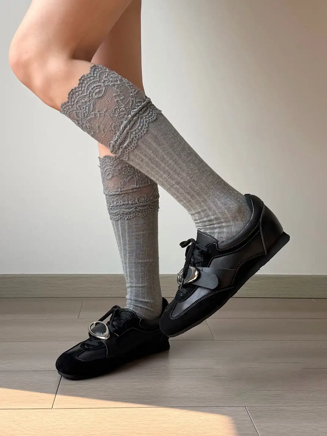 Asthershop | Metal Decor Genuine Leather German Training Shoes