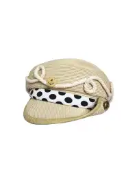 nit alcove | Nautical Polka Dot Knit Newsboy Cap