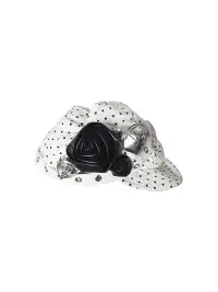 nit alcove | Polka Dot Handmade 3D Leather Flower Beret