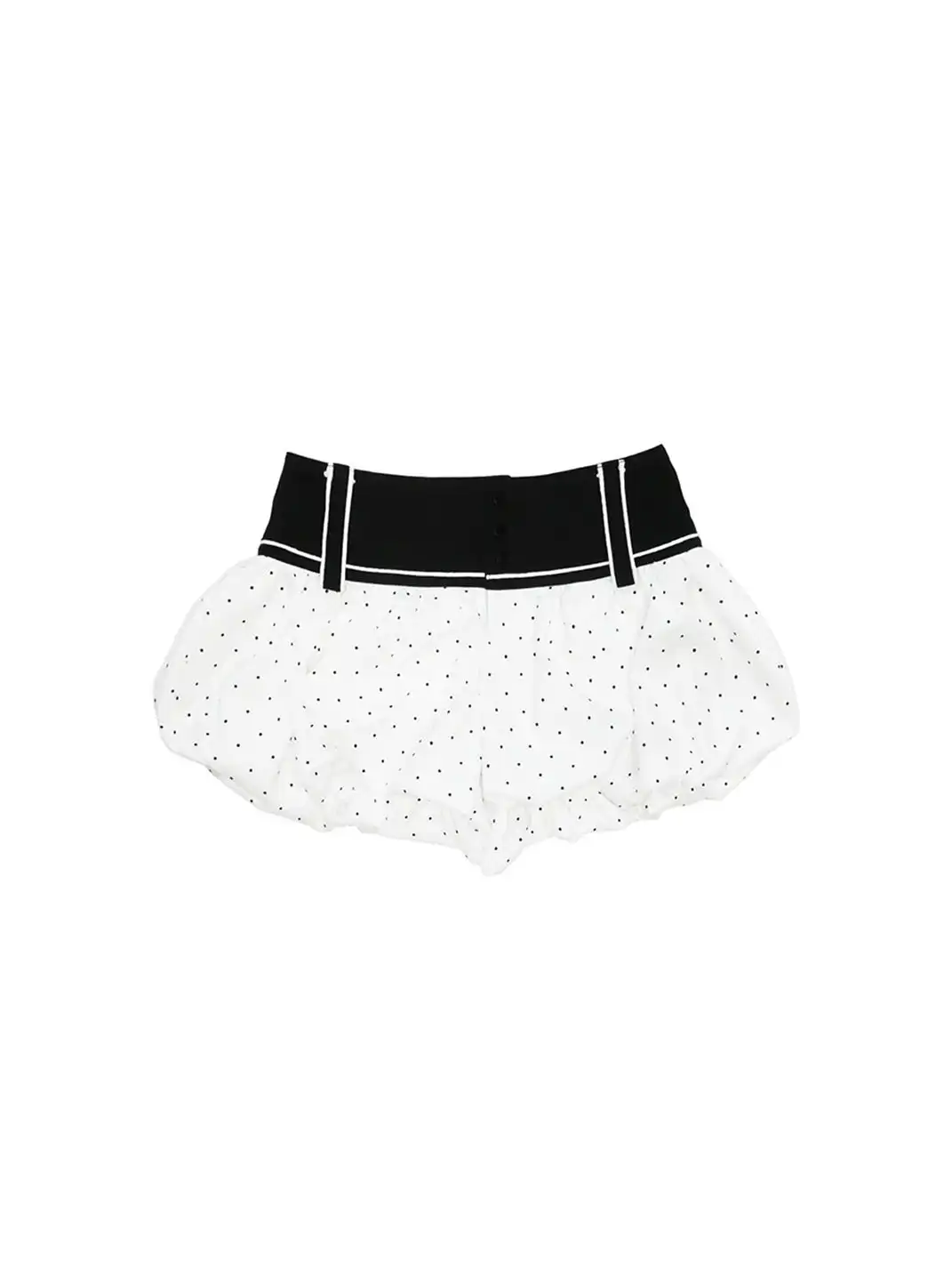 nit alcove | Wide Waist Polka Dot Slimming Bloomers Shorts