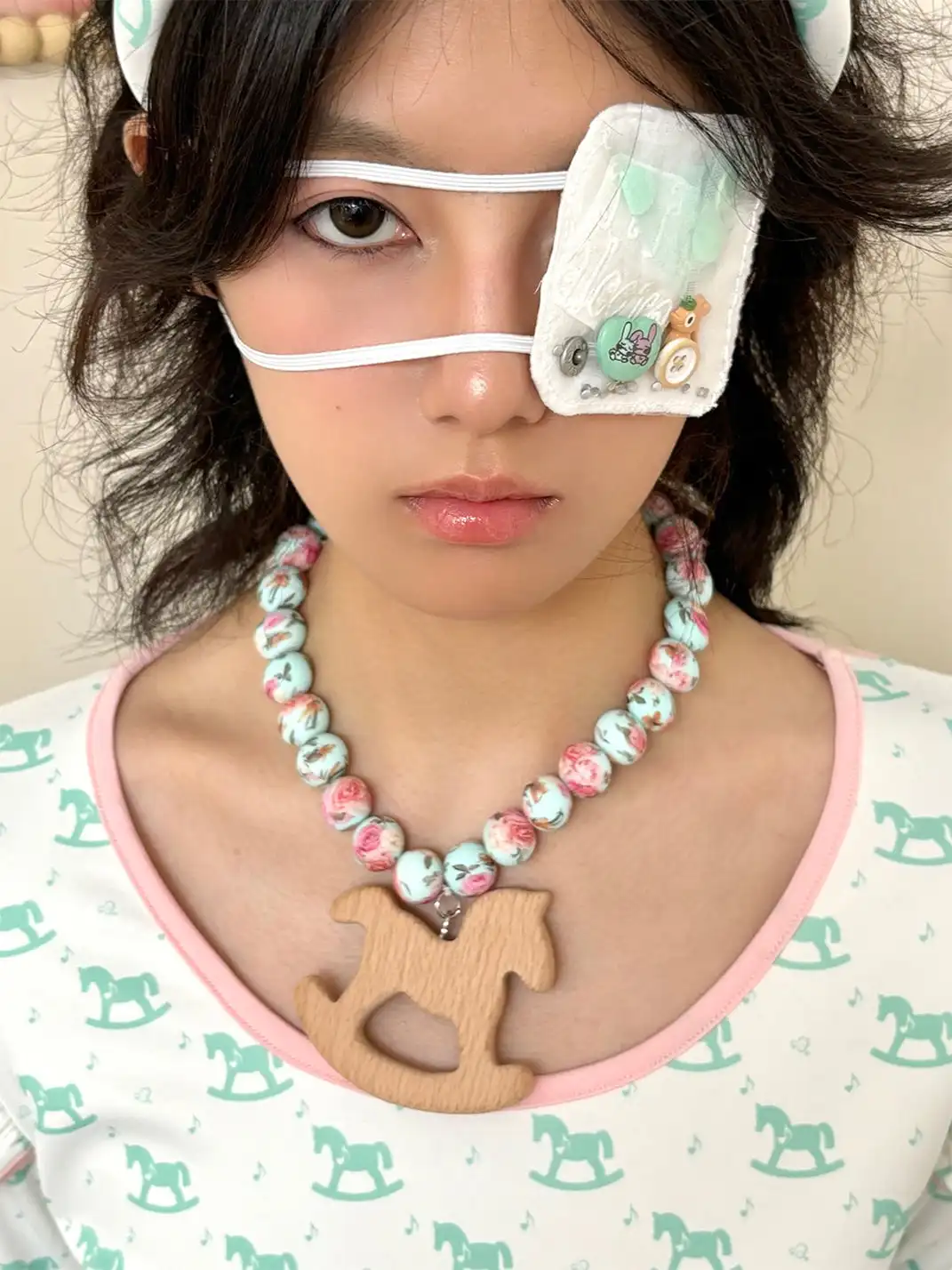 nit alcove | Beaded Trojan Horse Necklace