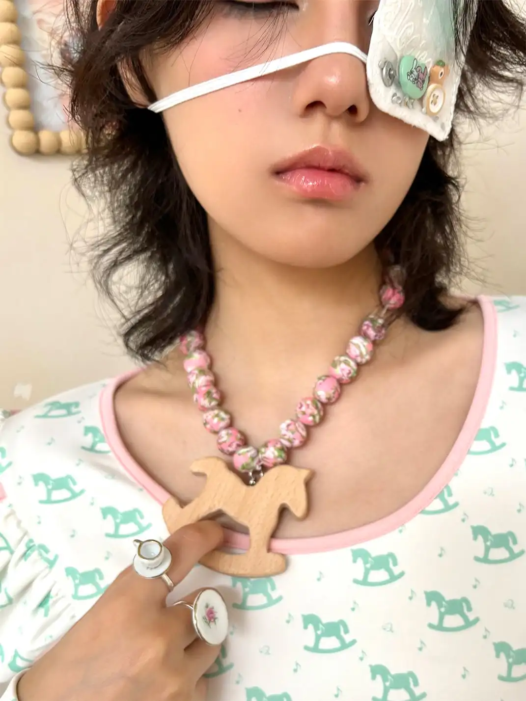 nit alcove | Beaded Trojan Horse Necklace