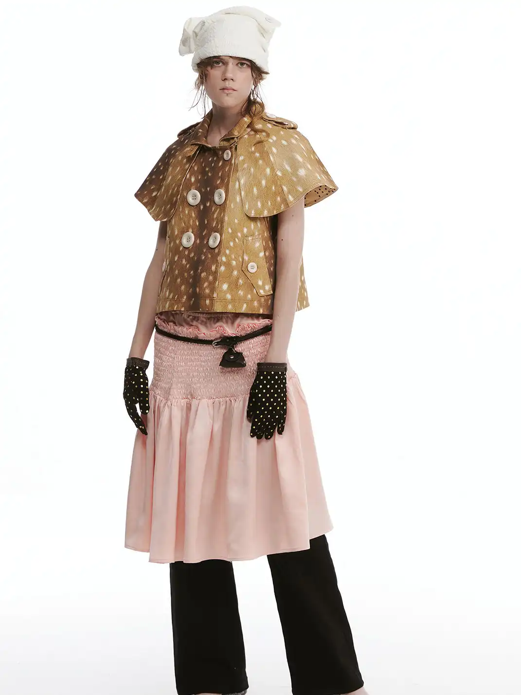 nit alcove | Hand Smocked Elastic Midi Skirt