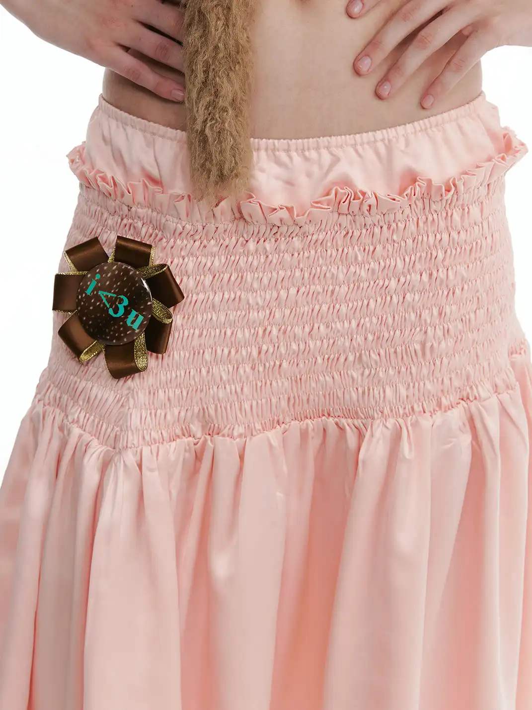 nit alcove | Hand Smocked Elastic Midi Skirt