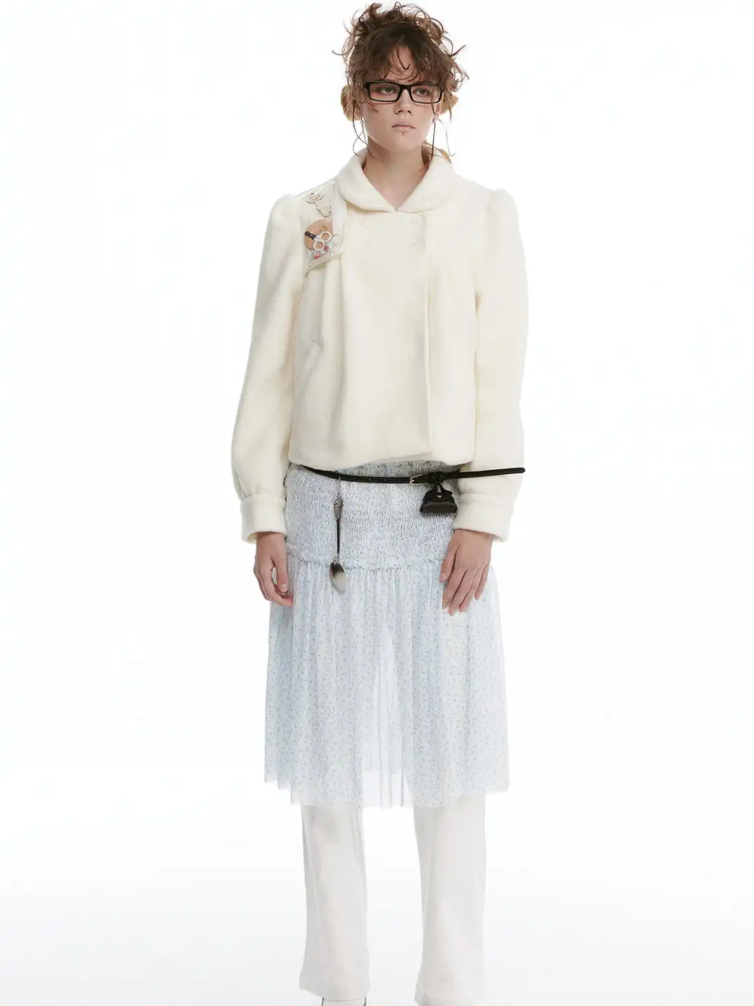 nit alcove | Hand Smocked Elastic Midi Skirt
