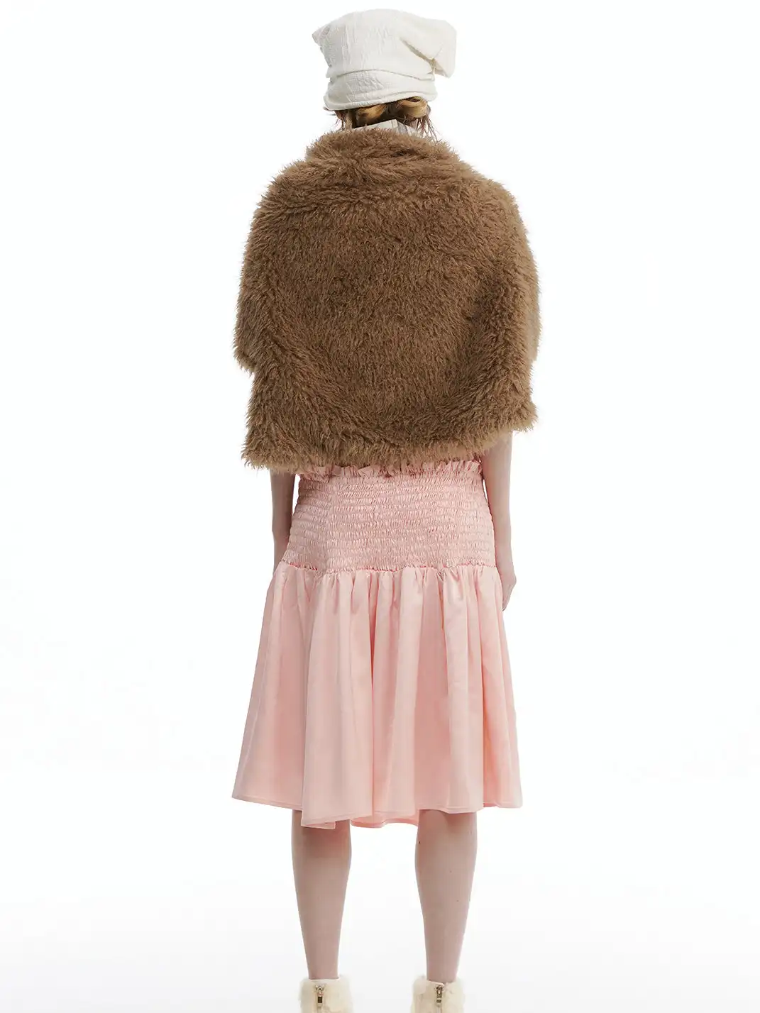 nit alcove | Hand Smocked Elastic Midi Skirt