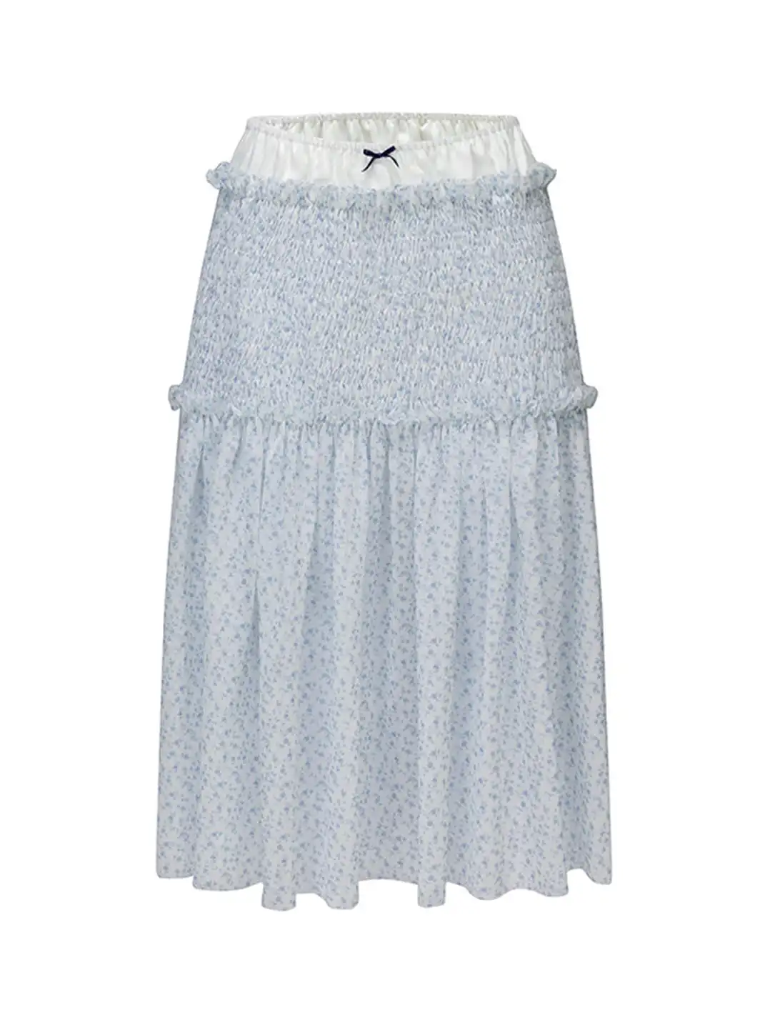 nit alcove | Hand Smocked Elastic Midi Skirt