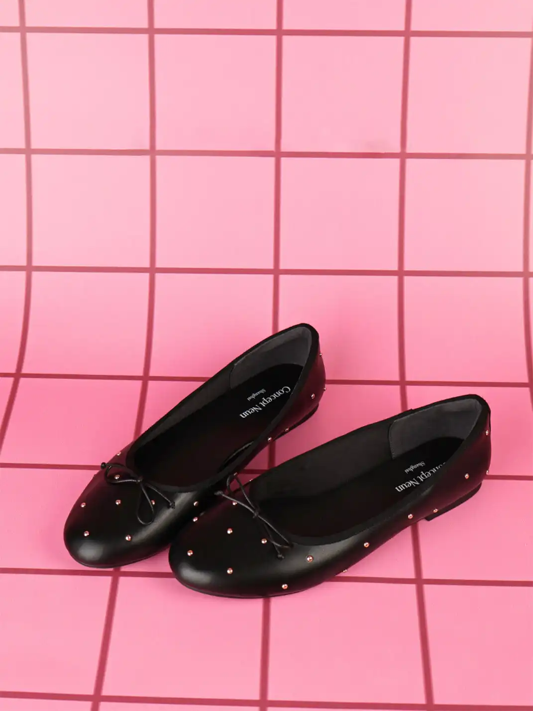 Concept Neun | Soft Bow Ballet Flat Shoes