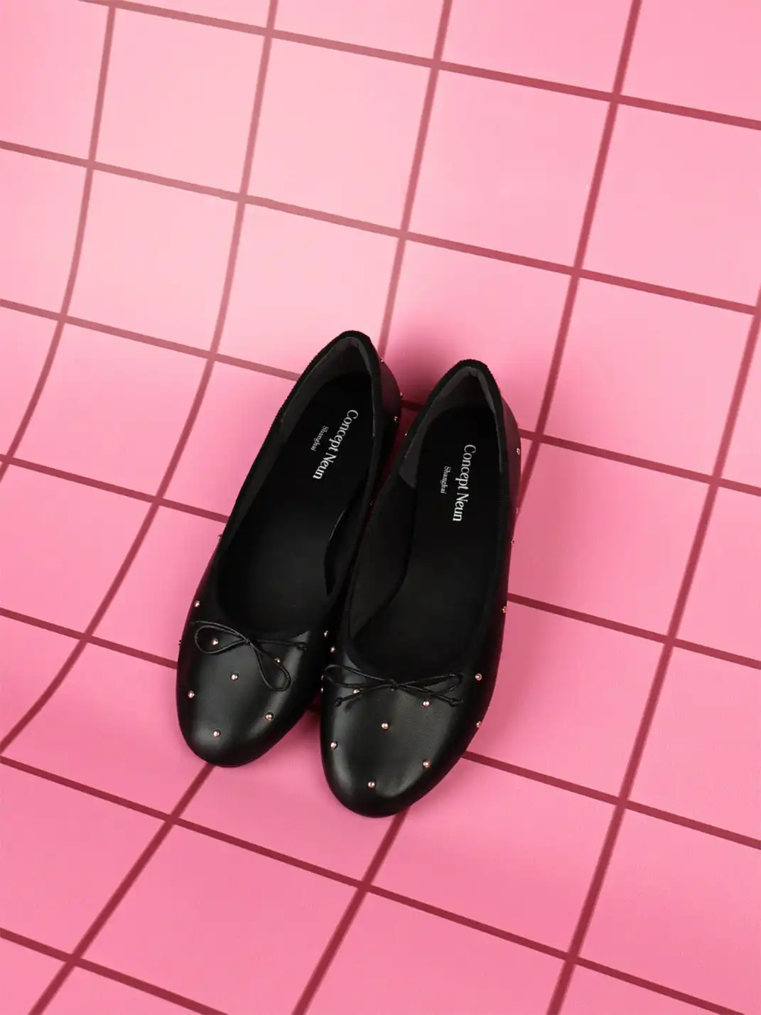 Concept Neun | Soft Bow Ballet Flat Shoes