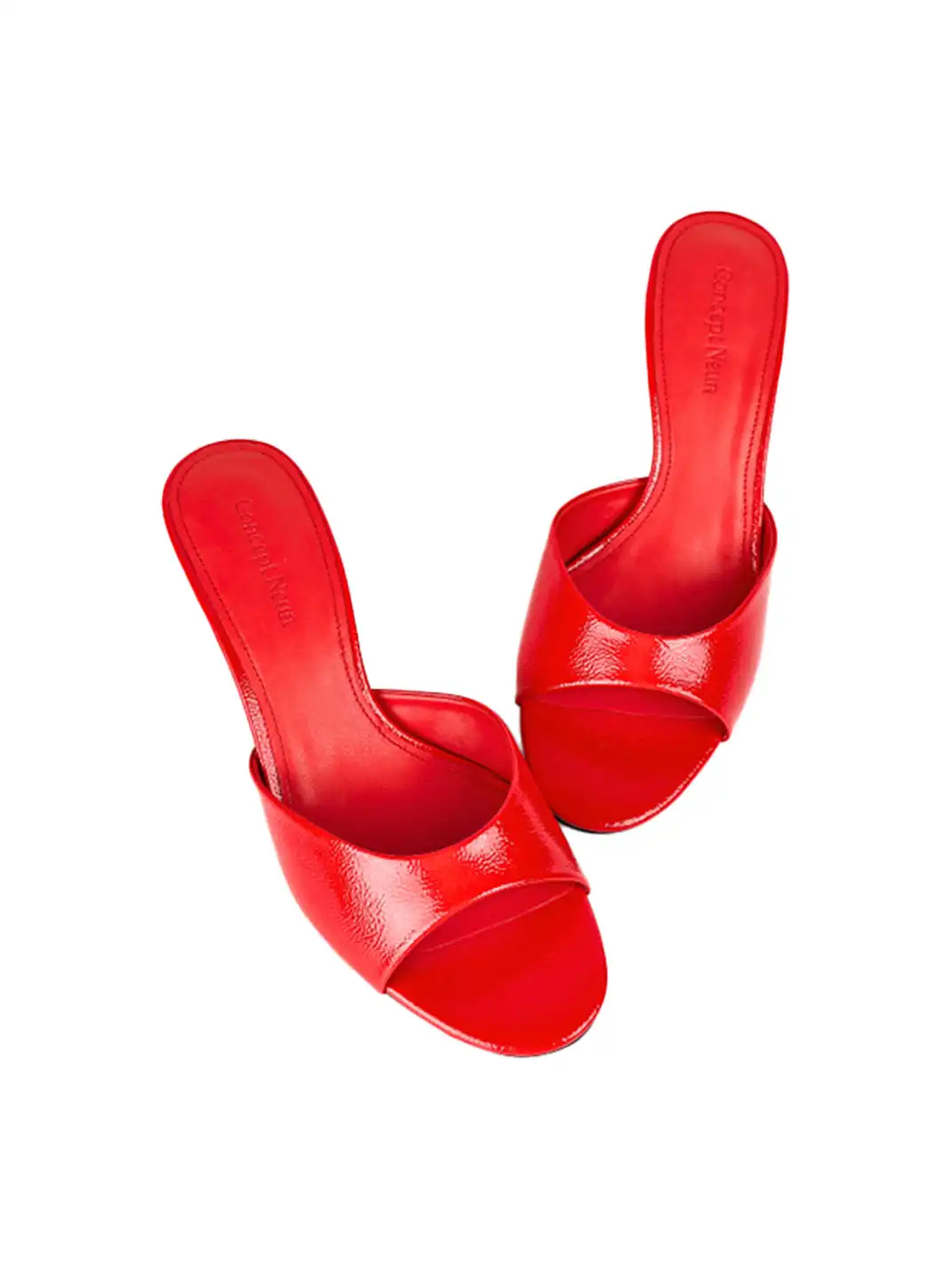 Concept Neun | Round Toe Kitten Heel High Heel Sandals