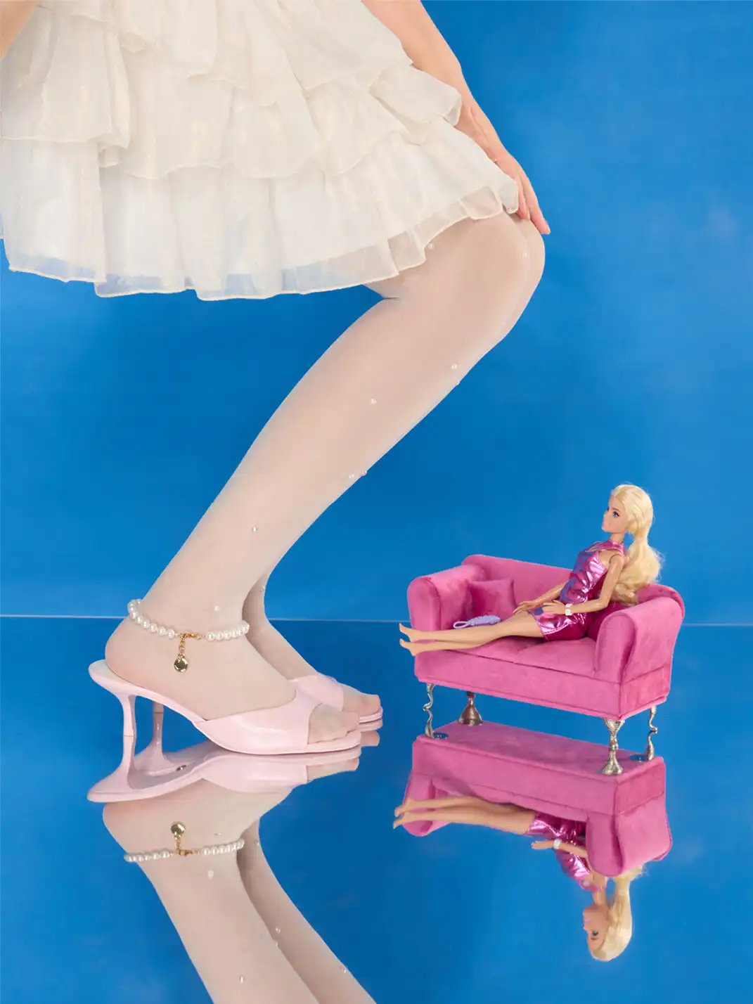 Concept Neun | Round Toe Kitten Heel High Heel Sandals