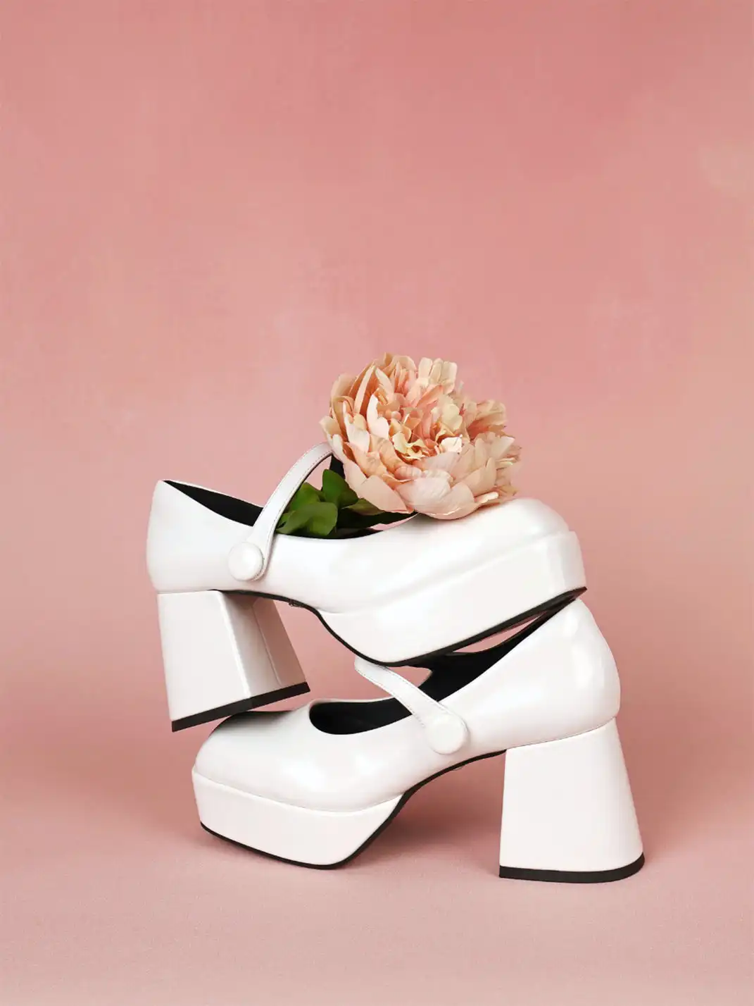 Concept Neun | Block Heel Square Toe Mary Jane Shoes
